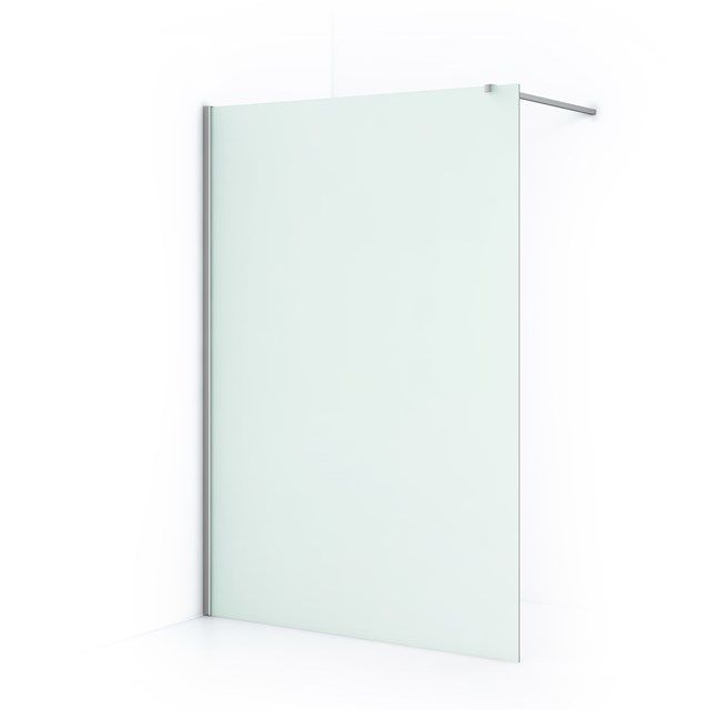 Maxaro Inloopdouche Diamond 140cm 8mm Mat Veiligheidsglas Chroom