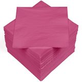 HEKU 100 effen servetten, 3-laags, 33 x 33 cm, roze