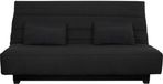 Dunlopillo Clic Clac 2-zitsbank REVEUR - Tissu Noir - Matelas DUNLOPILLO - Lit 188x128 cm