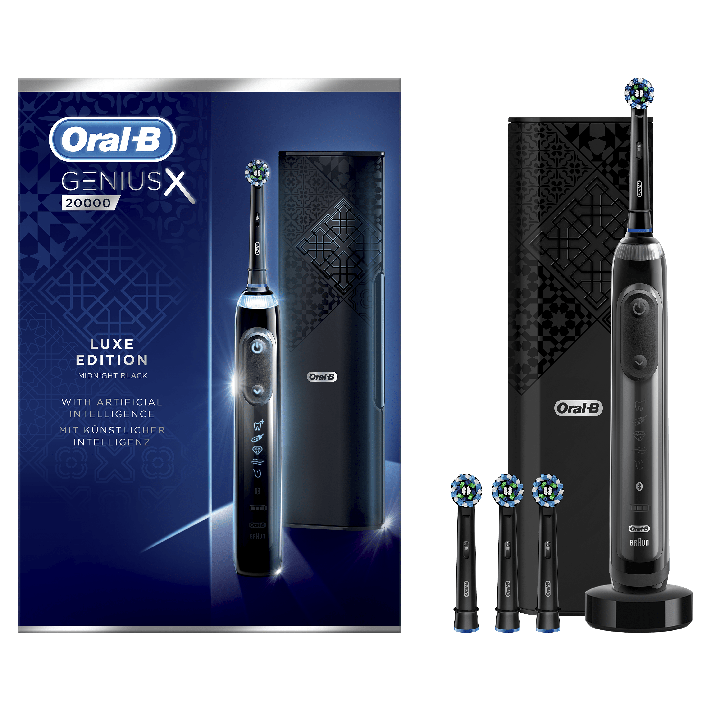 Oral-B Genius X 20000 Luxe Edition Elektrische Tandenborstel Zwart Powered By Braun zwart