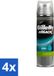 Gillette Mach3 Gel de rasage Défense complète, confort supplémentaire, soin, 200 ml - pack économique - 4 pièces