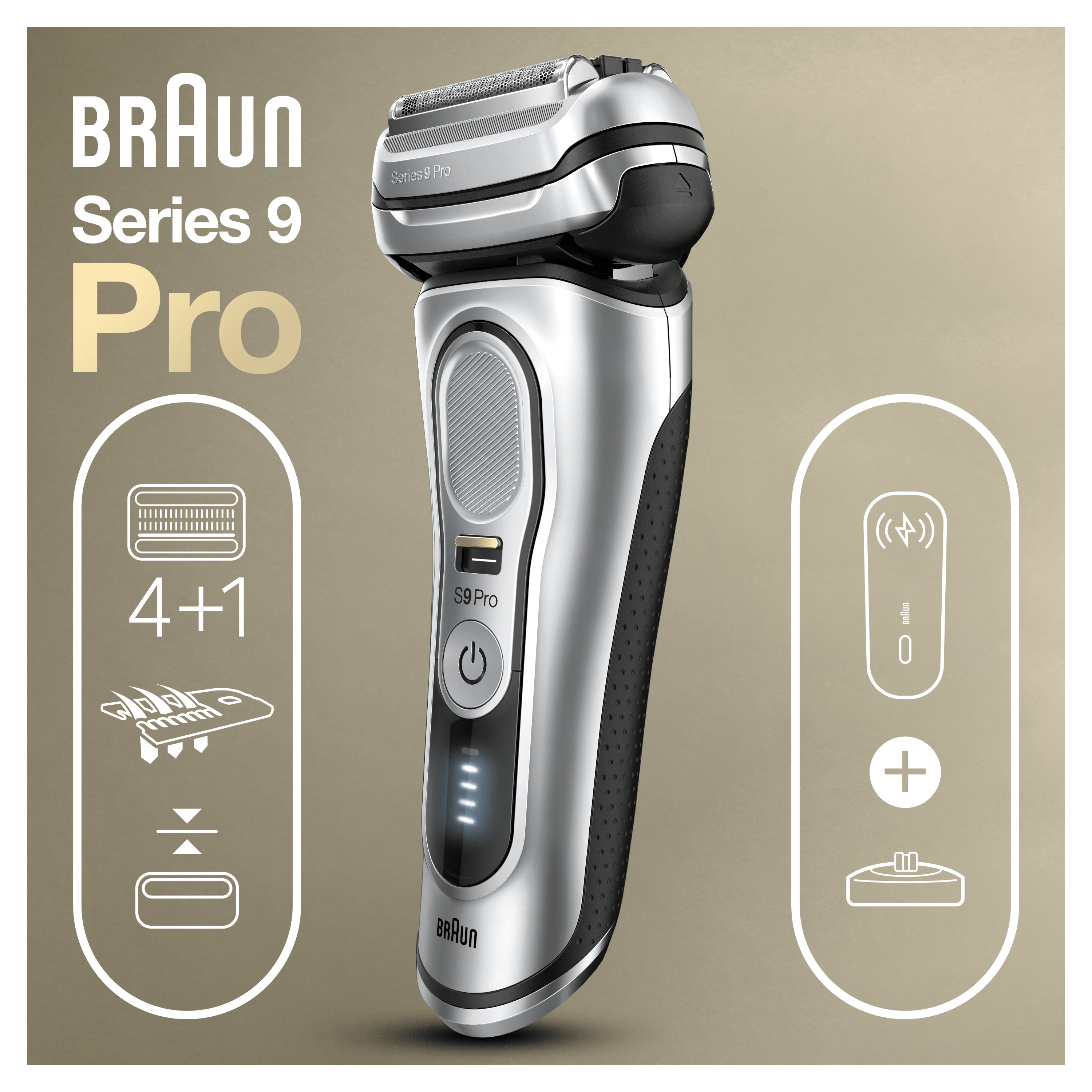 Braun Braun Series 9 Pro 9427s Elektrisch Scheerapparaat, Wet &amp; Dry, Met PowerCase
