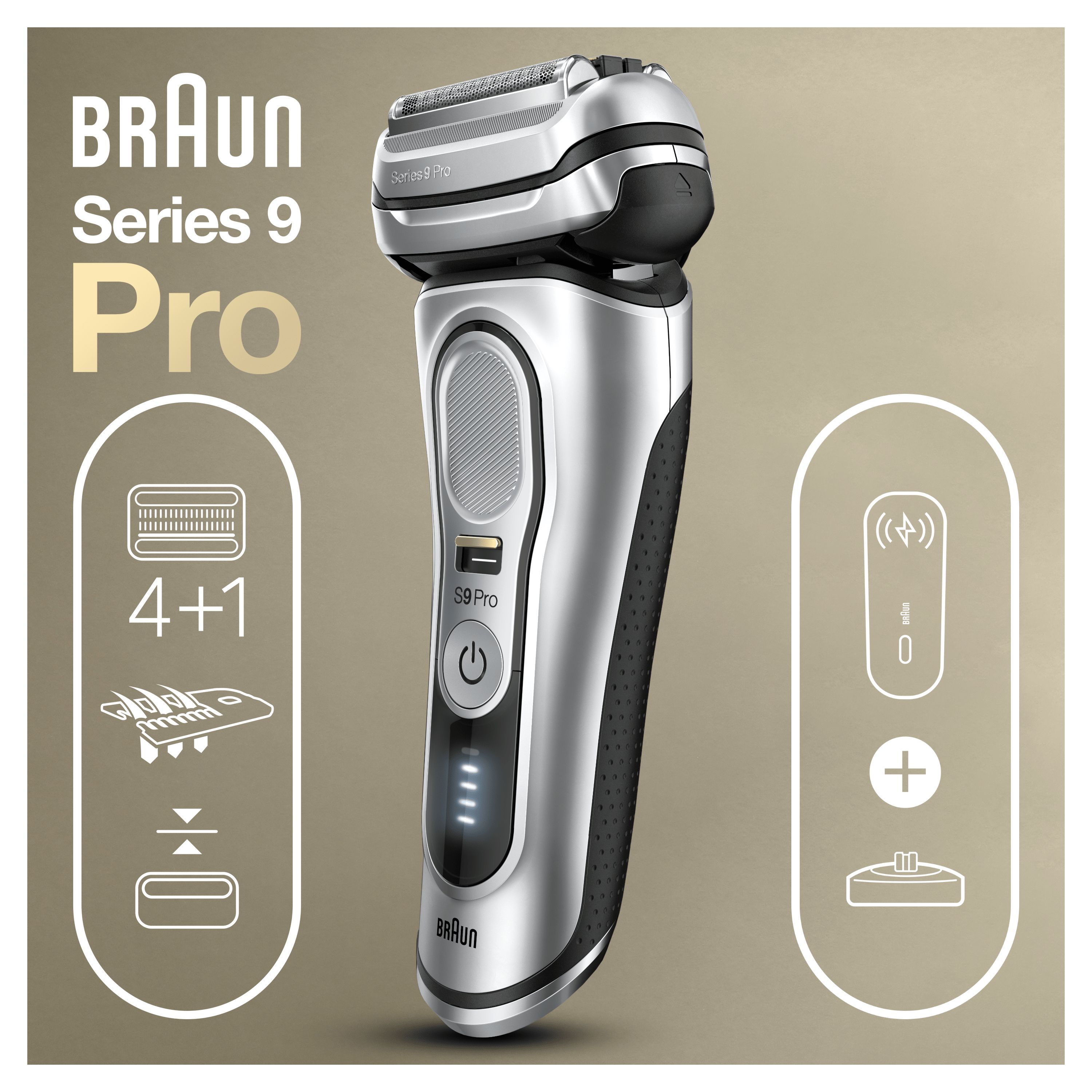 Braun Series 9 Pro 9427s Elektrisch Scheerapparaat - Wet & Dry - Zilver