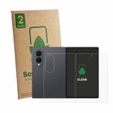 ScreenLeaf 2 Stuks Screenprotector voor Samsung Galaxy Z Fold 8 (Voor+Achter) - Hoogwaardige Beschermfolie transparant