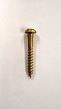 Hoenderdaal Fasteners Hoenderdaal Houtschroef Messing Blank BK ZS DIN96 4.5x30 mm (10 Stuks)