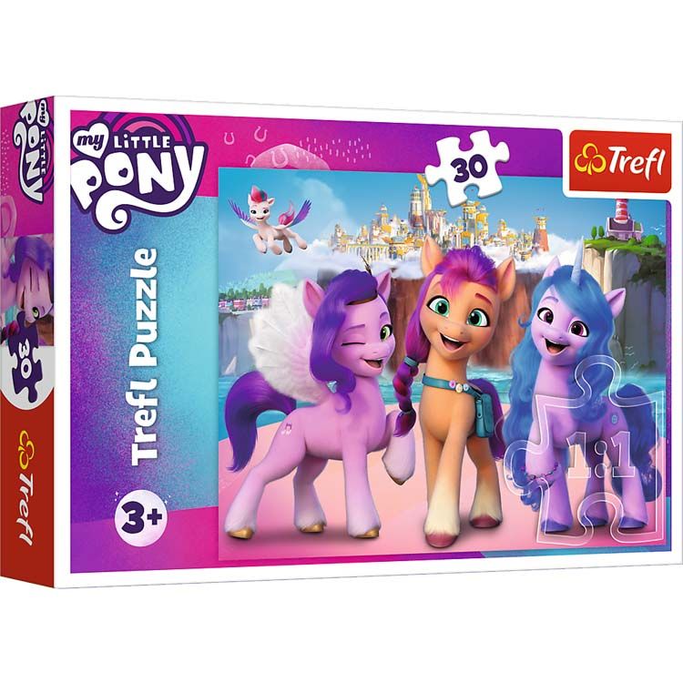 Trefl - My Little Pony Puzzel 30 stukjes - Shine Like a Ponies / Hasbro MLP Movie 2021