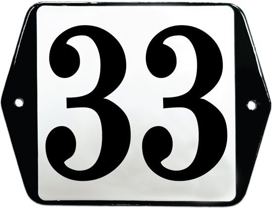 EmailleDesignÂ® Emaille huisummer model oor - 33
