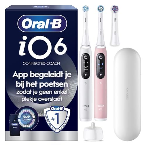 Oral-B iO 6 Elektrische Tandenborstel Duo - Wit & Roze
