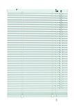 GARDINIA Aluminium jaloezie, privacybescherming en zonwering, wand- en plafondmontage, inclusief alle montage-onderdelen, aluminium jaloezieën, zilver/wit, 100 x 140 cm (BxH)