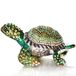 Waltz&F Diamantschildpadden Scharnierende Snuisterijdoos Handbeschilderd Dierenbeeldje Collectible (groen)
