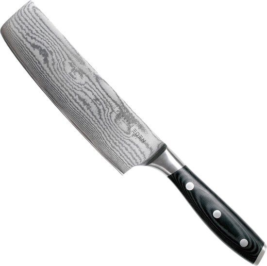 Eden Classic Damast nakiri 16,5 cm keukenmes
