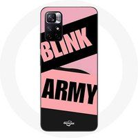 Maniacase Etui Redmi Note 11 5G ARMY en Blackpink Blink Roze Zwart