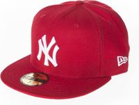 New Era MLB BASIC NY YANKEES Baseball Cap for Adults, Women, Red, Size 56.8