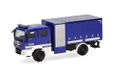 Herpa Modelbouwset vrachtwagen MAN TGM multifunctioneel voertuig met THW-zeil, miniatuur op schaal 1:87, verzamelstuk, Made in Germany, kunststof