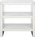 Safavieh Azeo Zijtafel 59x39x59.94 cm Wit Croc