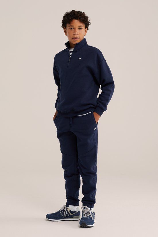 WE Fashion Jongens regular fit joggingbroek met embroidery
