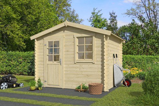 Tuinland Blokhut Nina 275x230 - Vuren - wit