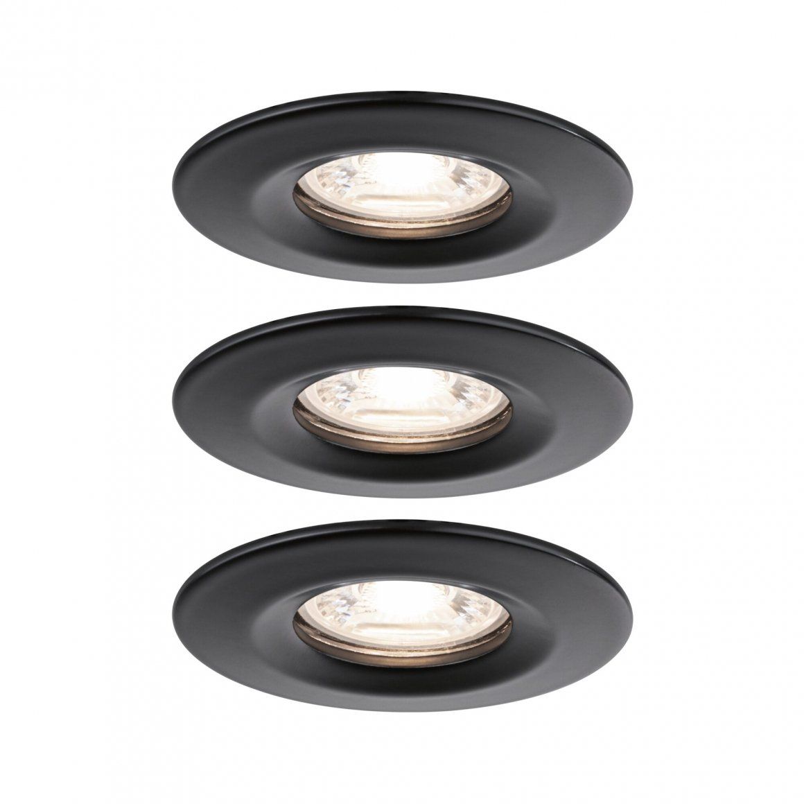 Paulmann Nova Mini Spot - 310lm - Zwart - Set van 3