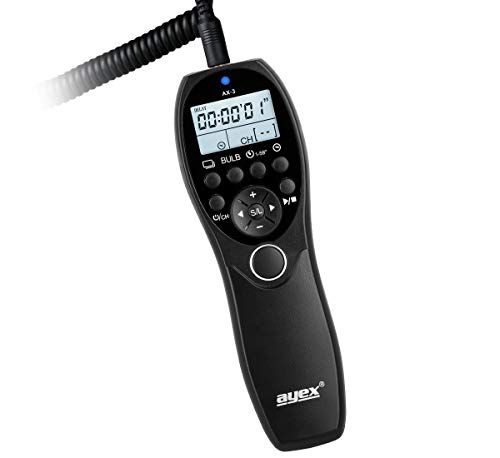 Ayex AX-3 Timer afstandsbediening E3 voor Canon EOS 80D, 1300D, 1200D, 1100D, 760D, 750D, 650D, 600D enz.