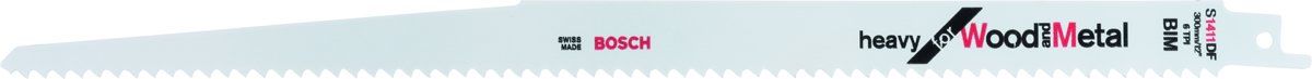 Bosch Bosch - Reciprozaagblad S 1411 DF Heavy for Wood and Metal - 25 stuks