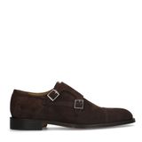Heritage Heren Bruine Suède Gespschoenen Maat 40