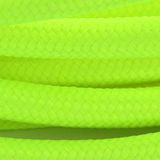 Zijden stoffen snoer – 3 m – fluorgeel