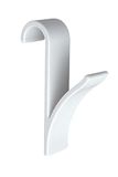 Wenko Set met 2 haken voor radiatoren, handdoekdroger, kunststof, wit, 23,5 x 7 x 9,5 cm