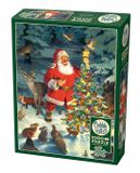 Cobble Hill Puzzle de Noël 1000 Pièces : Sapin du Père Noël