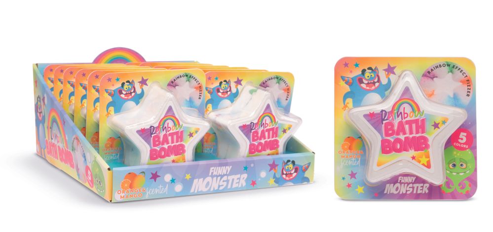 Funny Monster Rainbow Bath Bomb