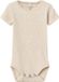Name It Romper Kab Lace Korte Mouw Peyote Melange - Baby - Unisex - 1-2 mnd - Beige