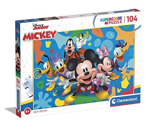 Clementoni - Puzzel 104 Stukjes Disney Mickey And Friends, Kinderpuzzels, 6-8 jaar, 25745