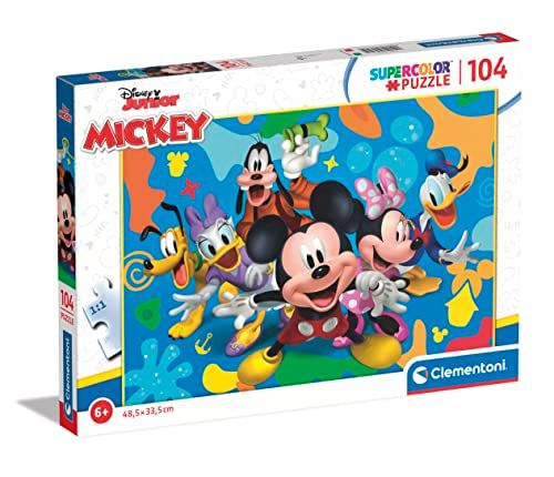 Clementoni - Puzzel 104 Stukjes Disney Mickey And Friends, Kinderpuzzels, 6-8 jaar, 25745