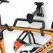 Merkloos Fietswandhouder inklapbaar van metaal met haken en zachte bekleding, draagvermogen 30 kg, verstelbaar 24 tot 35 cm