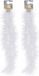 Bellatio Decorations Koopman International 2x Witte folieslingers fijn 180 cm