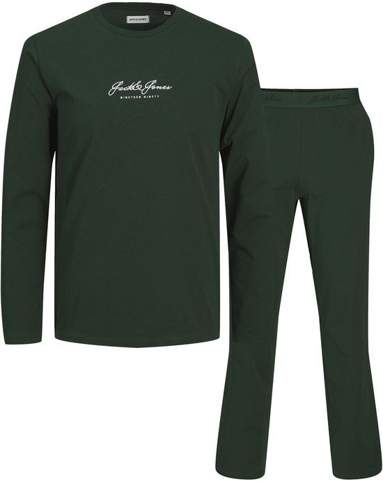 JACK&JONES JACCLYDE LS TEE AND PANTS JNR Jongens Lange mouwen shirts Scarab 152