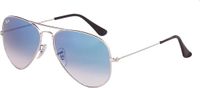 Ray-Ban 3025 Aviator Zonnebril - Zilver - Medium 58 mm - Blauwe lenzen