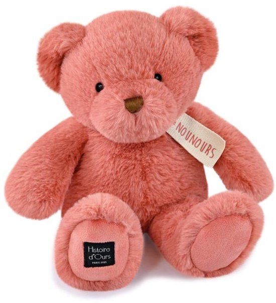 Histoire d'Ours Pluche Beer - Le Nounours - Roze Praline (28cm)