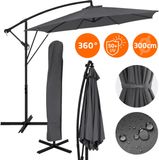 ML-Design Parasol Serie Premium Ø300 cm Aluminium Antraciet