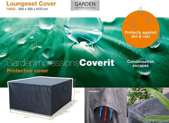Garden Impressions - Coverit - loungeset hoes - 305x305xH70