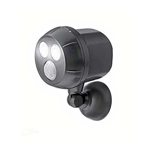 Proxinova Spot LED-spot met bewegingsmelder buiten PIR, krachtige LED-lamp als inbraakbeveiliging, lamp met bewegingsmelder buiten op batterijen, compact en eenvoudige montage