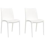 VidaXL Tuinstoelen 2 stuks Polypropyleen Wit