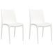 VidaXL Chaise de jardin 2 pièces Polypropylène Blanc