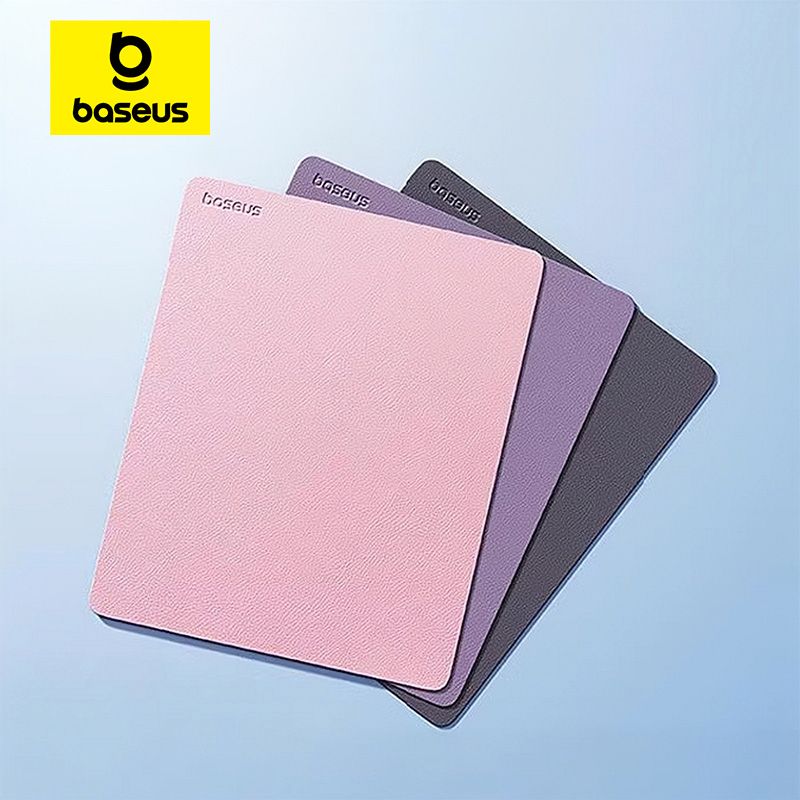 Baseus Muismat PU Leer 26x21 cm - Waterdicht - Antislip - Bureau Mat - PC Gamer - Desktop Computer