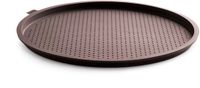 Lékué Tapis de cuisson Pizza Rond ø 36 cm - Silicone - Marron