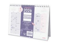Finocam - Tafelkalender 2026, maandoverzicht januari - december 2026 (12 maanden), kalender 2026, ChicMorado maandplanner - Catalaans