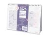Finocam - Tafelkalender 2026, maandoverzicht januari - december 2026 (12 maanden), kalender 2026, ChicMorado maandplanner - Catalaans