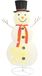vidaXL LED-sneeuwpop kerstdecoratie, luxe stof, 180 cm