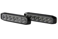 HELLA 2XD 014 592-901 LED-Flitslamp - BST-Slim - 12/24V - Wit - Schroefaansluiting/Opbouw - Kabel: 250mm - Stekker: open kabeleinden - Set