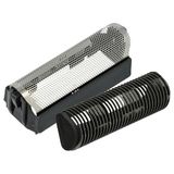 vhbw Combi-Pack 2 x scheeronderdelen compatibel met Braun Formula 1 elektrisch scheerapparaat, folie + messenblok, zwart/zilver