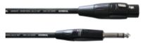 Cordial CIM 0.6 FV tussenstuk voor kabels XLR Plug 6.3mm Zwart